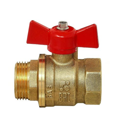 Кран шаровой БАЗ Standart 11Б27п1 "бабочка" 1"-1" вн.-нар. DN25 PN40, фотография
