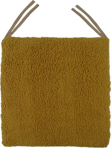Подушка на стул Кэмел 40x40 см коричневая, детальное фото