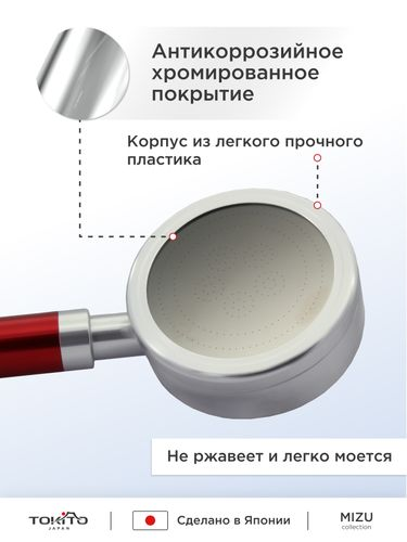 Лейка для душа энергия + бодрость TOKITO MIZU-1015, фотография