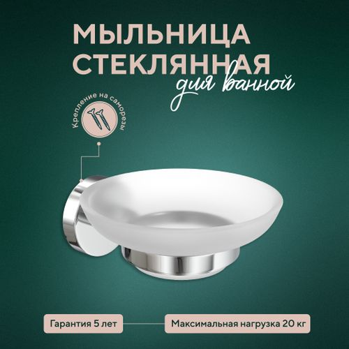 Мыльница круглая Fora настенная 4х11х11, изображение