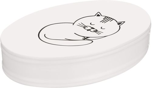 Мыльница настольная Fora Happy Cats керамика, изображение