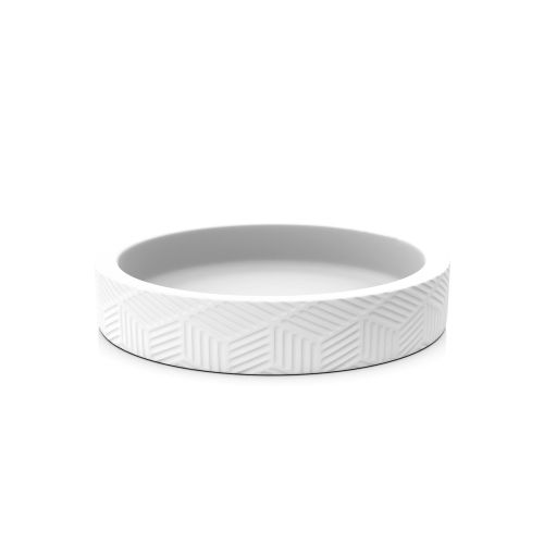 Мыльница настольная DELICATE WHITE полирезин, крупный план