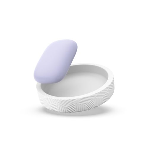 Мыльница настольная DELICATE WHITE полирезин, крупный план