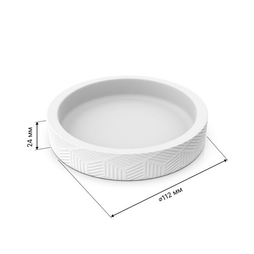 Мыльница настольная DELICATE WHITE полирезин, изображение