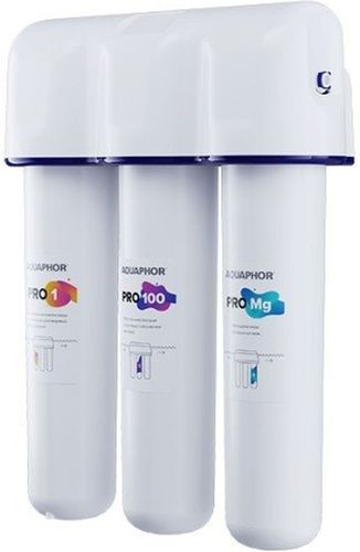 Комплект оборудования с обезжелезивание,обратным осмосом АКВАФОР Osmo Pro 100 для жесткой воды 3 ступени, детальное фото