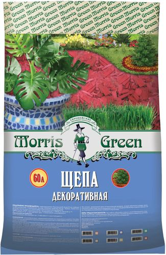 Щепа декоративная Morris Green красная 60 л, изображение