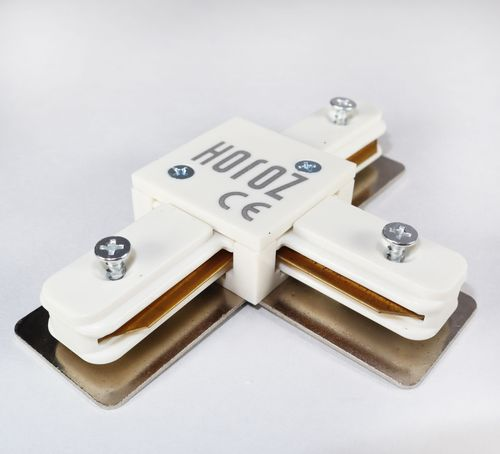 Соединитель шинопровода белый Т-образный однофазный T-Connector HRZ00000904, вид