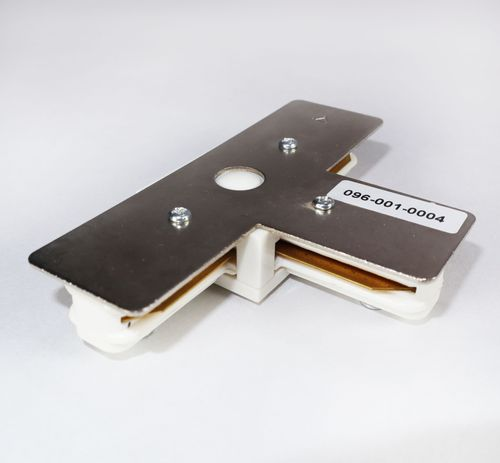 Соединитель шинопровода белый Т-образный однофазный T-Connector HRZ00000904, крупный план