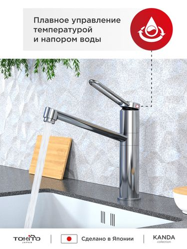Смеситель для кухни с поворотным изливом TOKITO TOK-KAN-1012, фото