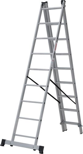 Лестница алюминиевая Новая Высота NV1230 3 секции 27 ступеней 607 см, картинка