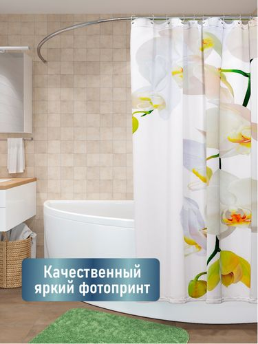 Шторка для ванной Fora Магия 180x180 см, фото