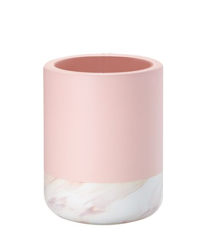 Стакан настольный розовый керамика TRENDY, изображение