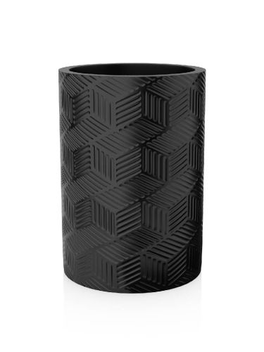 Стакан для зубных щеток настольный, DELICATE BLACK, полирезин, фотография