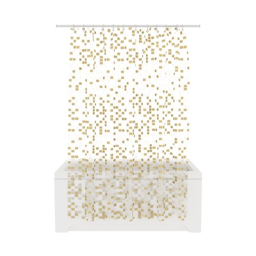 Шторка для ванной комнаты PEVA "PIXEL" 200*180 FORA, детальное фото