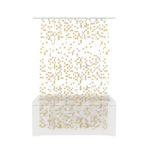 Шторка для ванной комнаты PEVA "PIXEL" 200*180 FORA, детальное фото