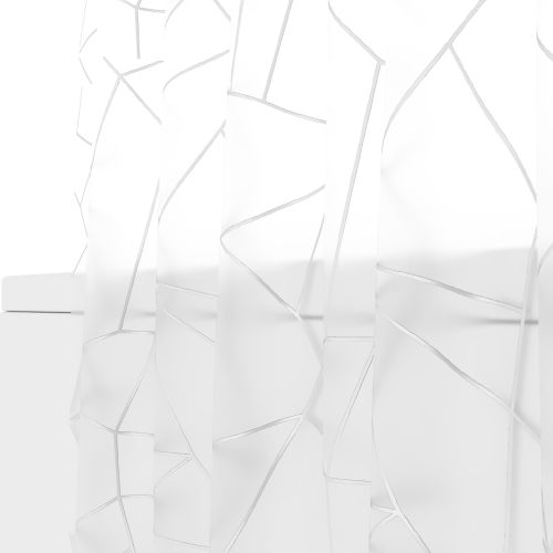 Шторка для ванной комнаты PEVA "SILVER GLASS" 200*180 FORA, вид