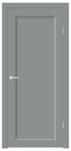 Межкомнатная дверь VellDoris STYLE3 4P ПЭТ 70x2000, серая, вид