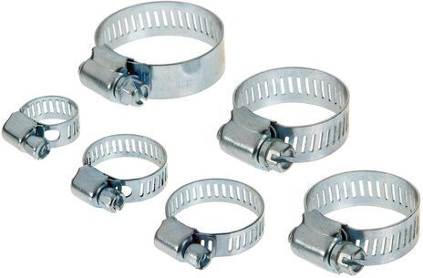 Хомуты MASTERPROF 1/2", 3/4", 1", оцинкованные, 6шт, детальное фото
