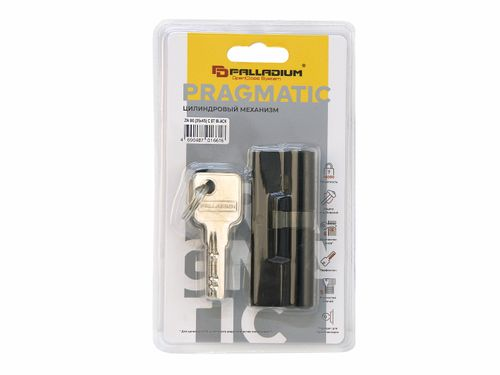 Цилиндровый механизм PALLADIUM zn 80 (30+10+40) c et black черный, детальное фото