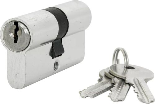 Цилиндр ФАБРИКА ЗАМКОВ E AL 60 CP (30х30) мм ключ/ключ хром, фотография