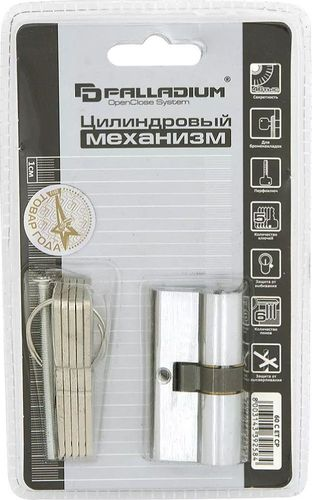 Цилиндр Palladium 60 C ET CP(30/30) ключ-ключ хром, детальное фото