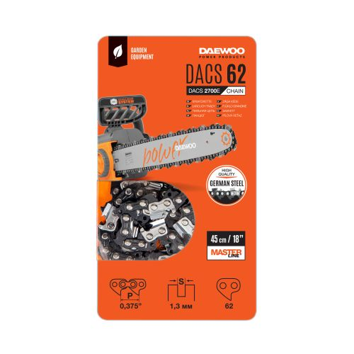 Цепь для пилы DAEWOO Dacs 62 звена 40см/16", вид