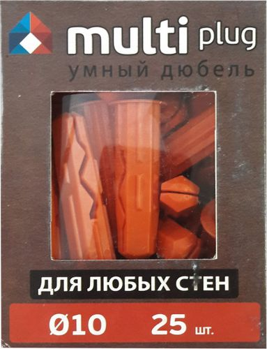 Дюбель универсальный ЕВРОПАРТНЕР MULTI Plug 10x40 мм нейлон 25 шт, фото
