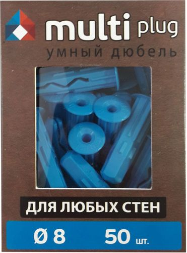 Дюбель универсальный ЕВРОПАРТНЕР MULTI Plug 8x32 мм нейлон 50 шт, детальное фото