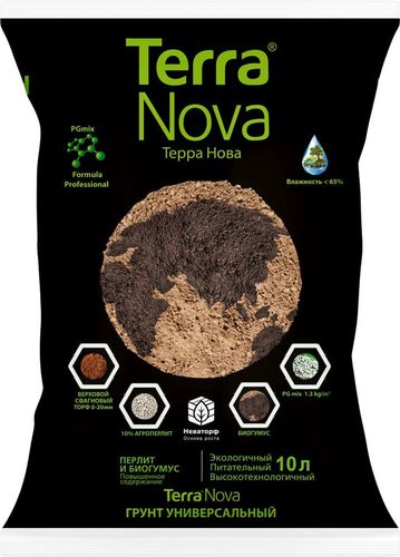 Грунт универсальный TERRA NOVA ДОМ, САД 10 л, детальное фото