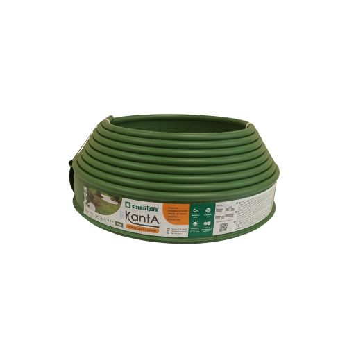 Бордюр садовый Канта (KANTA Standartpark) оливковый 10х0,016х0,1 м, фотография