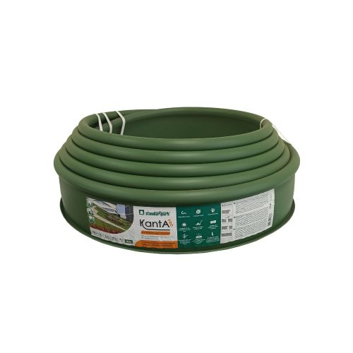 Бордюр садовый Канта Про (KANTA PRO Standartpark) оливковый 10х0,03х0,15 м, вид