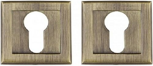 Накладка на замок PUNTO ET QL ABG-6 квадрат зеленая бронза, фотография