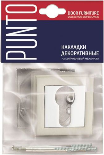 Накладка на замок PUNTO ET QR BL-24 квадрат черный, детальное фото