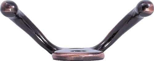 Крючок мебельный Larvij LK0201CU двойной медный, фото