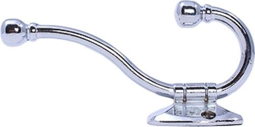 Крючок мебельный Larvij LK0405CH Английский двойной хром, фото