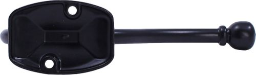 Крючок мебельный Larvij LK0405BL Английский двойной черный, вид
