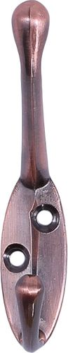 Крючок мебельный Larvij LK0401CU двойной медный, фотография