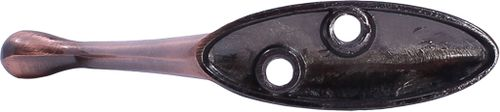 Крючок мебельный Larvij LK0401CU двойной медный, крупный план