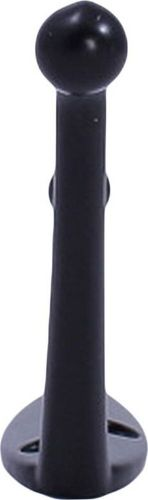 Крючок мебельный Larvij LK0401BL двойной черный, изображение