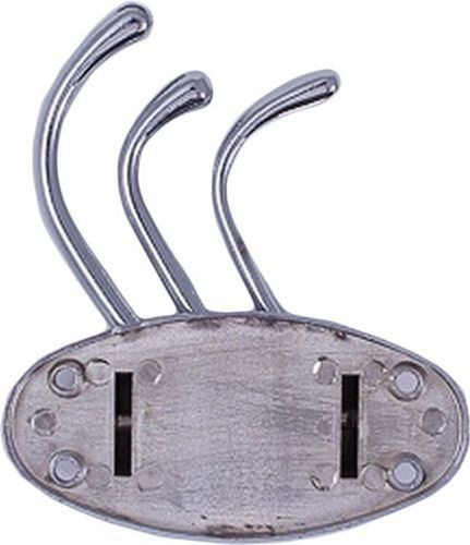 Крючок мебельный Larvij HK0903C Swivel тройной хром, детальное фото