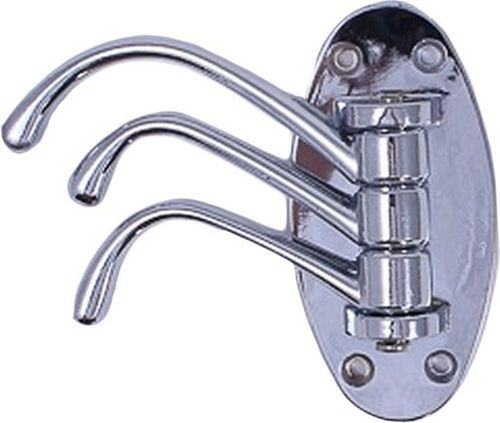 Крючок мебельный Larvij HK0903C Swivel тройной хром, детальное фото