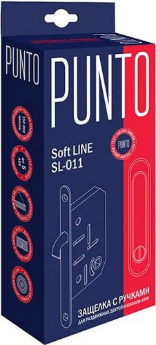 Дверная ручка для раздвижной двери PUNTO Soft LINE-011 никель, картинка