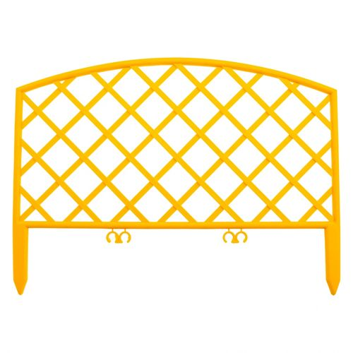 Забор декоративный "Сетка", 24х320 см, желтый, Россия// Palisad, изображение