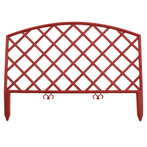 Забор декоративный "Сетка", 24х320 см, терракот, Россия// Palisad, изображение
