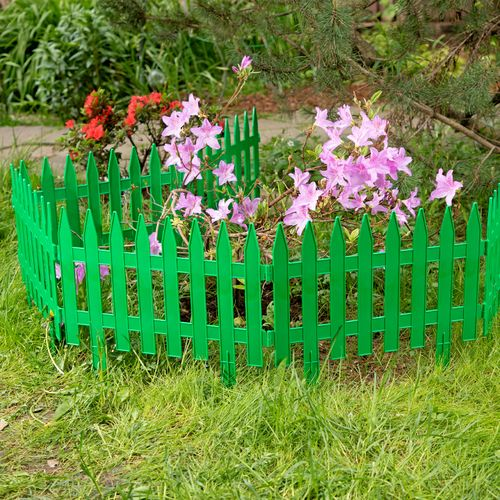 Забор декоративный "Рейка", 28х300 см, зеленый, Россия// Palisad, изображение