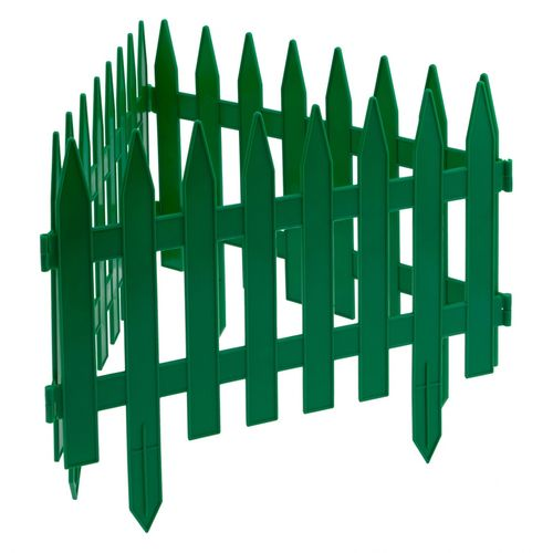 Забор декоративный "Рейка", 28х300 см, зеленый, Россия// Palisad, крупный план