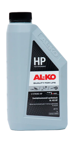 Масло для 2-х тактных двигателей AL-KO HP API TC, синтетическое, 1л, детальное фото