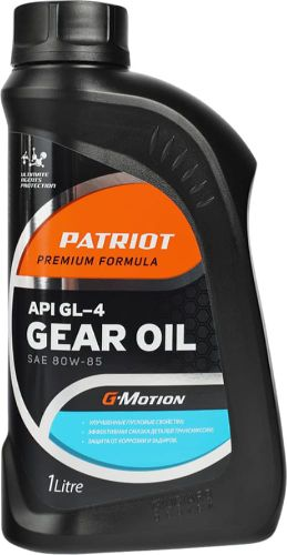 Масло трансмиссионное PATRIOT G-Motion Gear 80W-85, синтетическое, 1л, крупный план