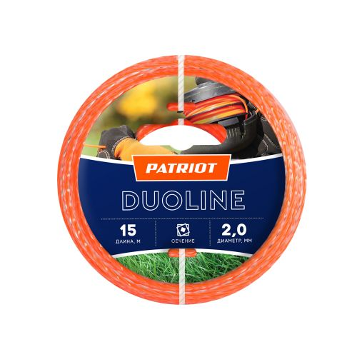 Леска для триммера PATRIOT Duoline квадратная 2мм 15м, картинка
