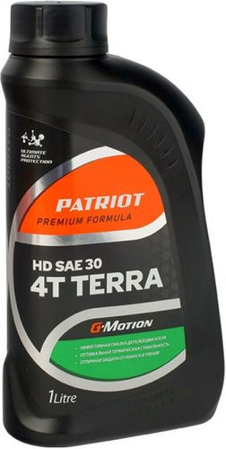 Масло для четырехтактных двигателей PATRIOT G-Motion Terra HD SAE 30, минеральное, 1л, фотография